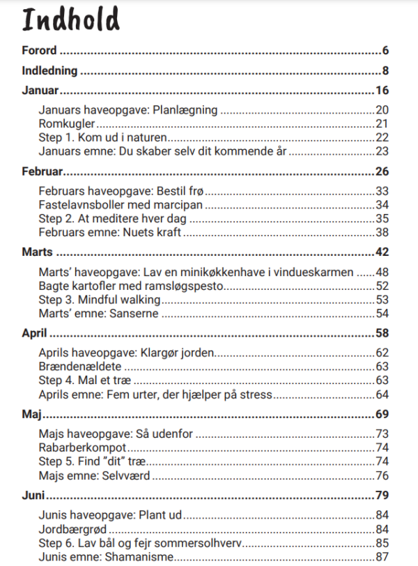 indholdsfortegnelse naturens cirkel